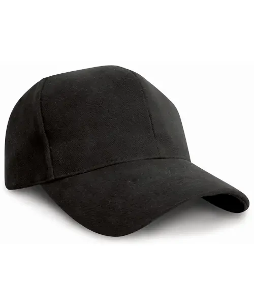 Result Pro-Style Heavy Cotton Cap Black