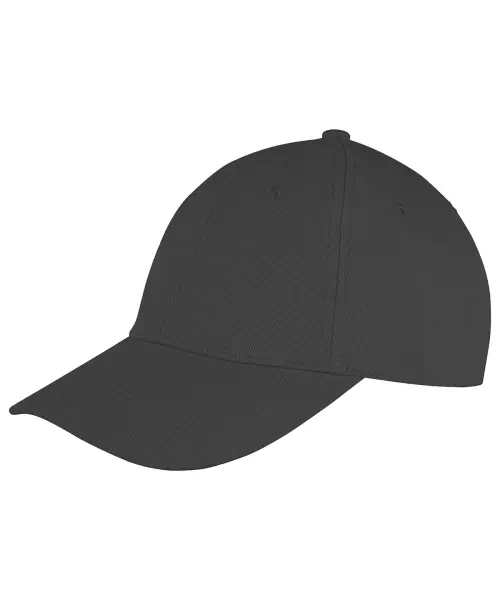 Result Memphis 6-Panel Brushed Cotton Low Profile Cap Black