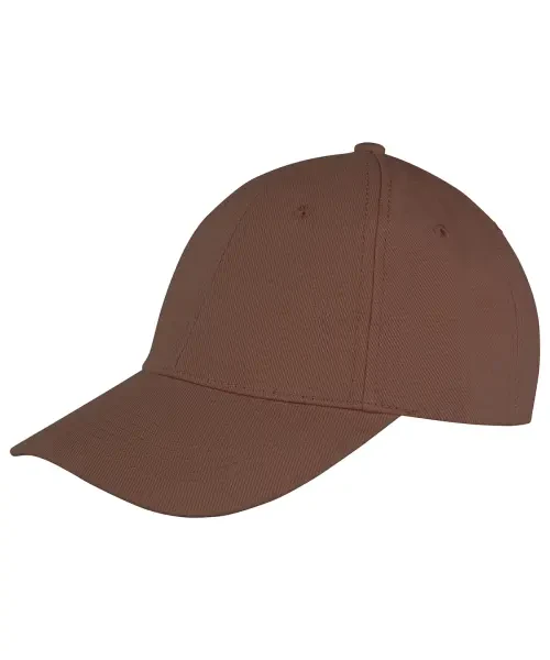 Result Memphis 6-Panel Brushed Cotton Low Profile Cap Chocolate Brown