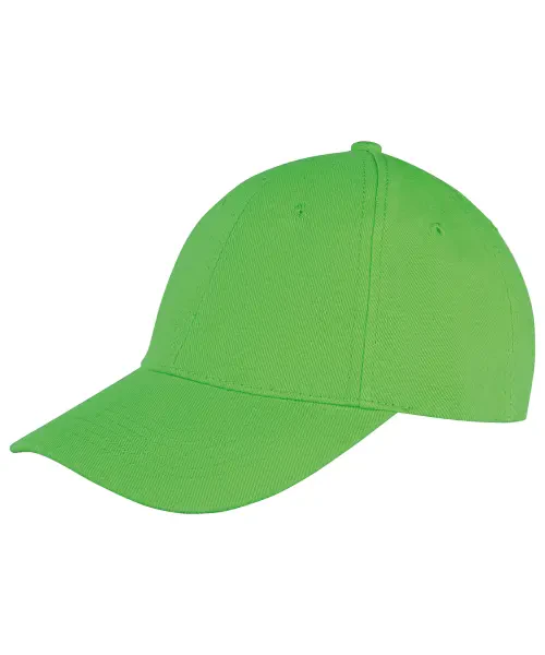 Result Memphis 6-Panel Brushed Cotton Low Profile Cap Lime