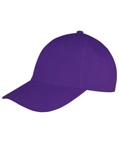 Result Memphis 6-Panel Brushed Cotton Low Profile Cap Purple