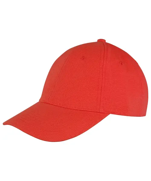 Result Memphis 6-Panel Brushed Cotton Low Profile Cap Red