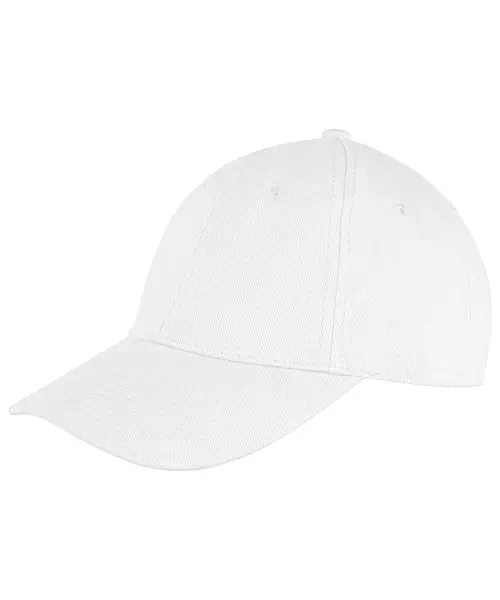 Result Memphis 6-Panel Brushed Cotton Low Profile Cap White