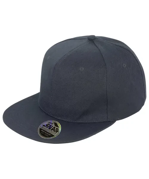 Result Bronx Original Flat Peak Snapback Cap Black