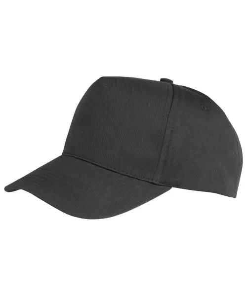 Result Boston Junior 65/35 Polycotton Cap Black