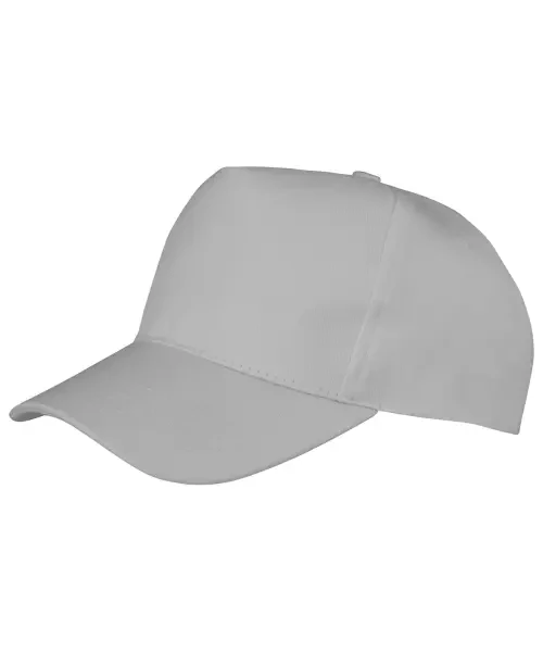 Result Boston 5-Panel Polycotton Printer's Cap Dove Grey