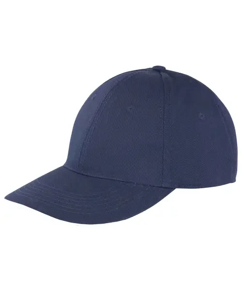 Result Memphis Brushed Cotton Low-Profile Sandwich Peak Cap Navy/White