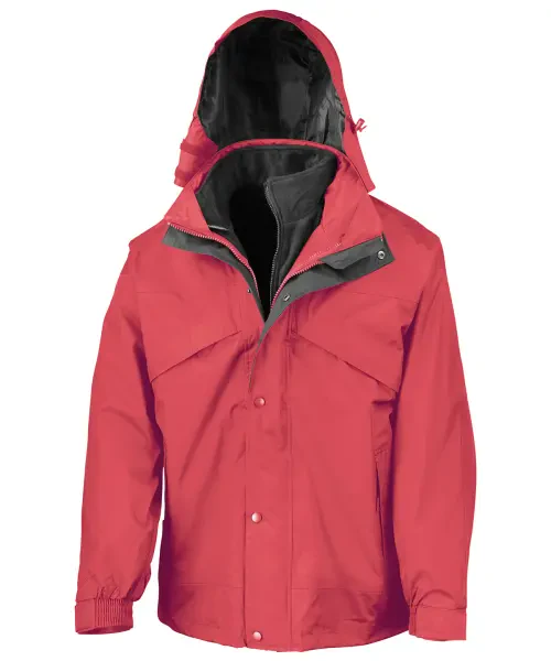 Result 3-in-1 Zip And Clip Jacket Red/black