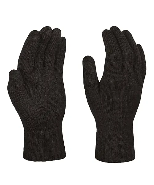 Regatta Knitted Gloves Black