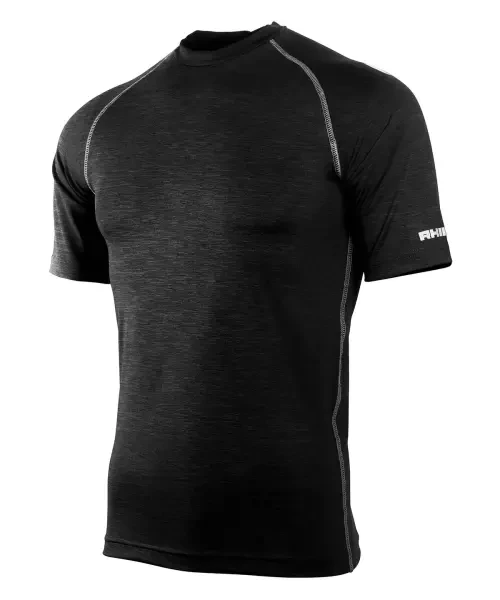 Rhino Short Sleeve Baselayer Black Heather