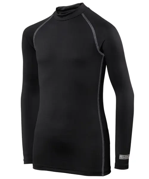 Rhino Junior Long Sleeve Baselayer Black