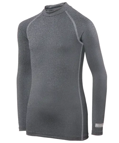 Rhino Junior Long Sleeve Baselayer Heather Grey