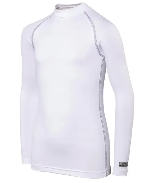 Rhino Junior Long Sleeve Baselayer White