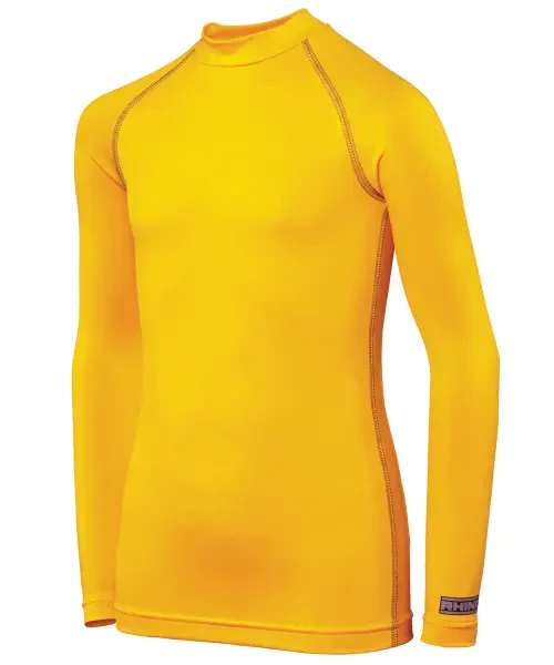 Rhino Junior Long Sleeve Baselayer Yellow