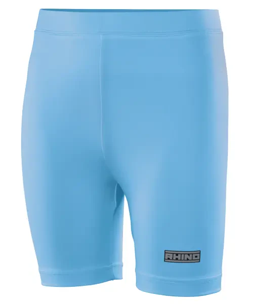 Rhino Junior Baselayer Shorts Light Blue