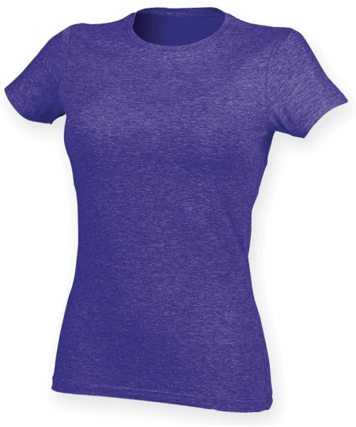 SF Feel Good Women's Stretch T-Shirt Heather Purple