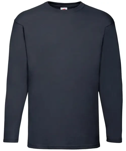 Fruit of the Loom Valueweight Long Sleeve T Deep Navy