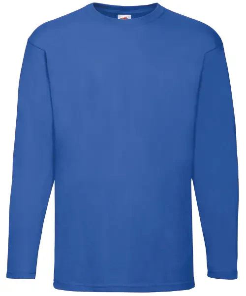 Fruit of the Loom Valueweight Long Sleeve T Royal Blue