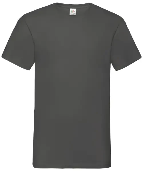 Fruit of the Loom Valueweight V-neck T Light Graphite