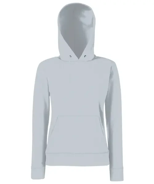 Fruit of the Loom Women's Classic 80/20 Hooded Sweatshirt Heather Grey