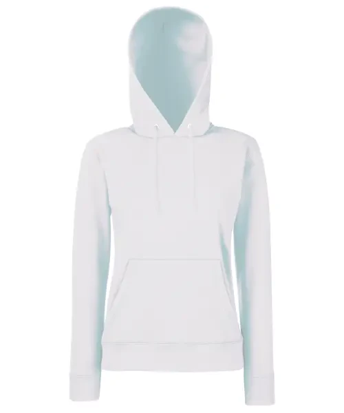 Fruit of the Loom Women's Classic 80/20 Hooded Sweatshirt White