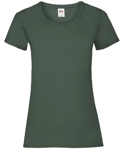 Fruit of the Loom Women's Valueweight T Bottle Green