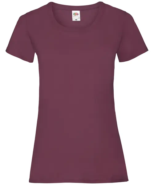 Fruit of the Loom Women's Valueweight T Burgundy