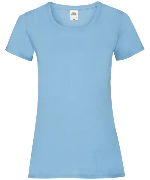 Fruit of the Loom Women's Valueweight T Sky Blue