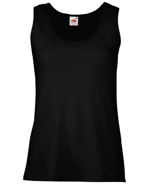 Fruit of the Loom Women's Valueweight Vest Black