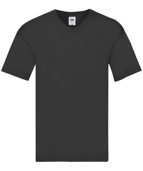 Fruit of the Loom Original V-neck T Black