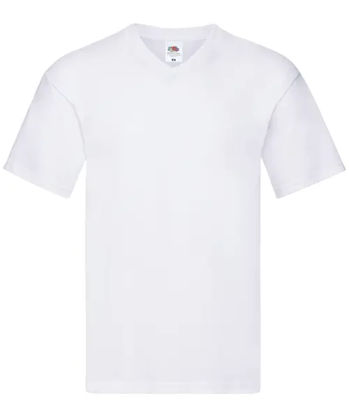 Fruit of the Loom Original V-neck T White