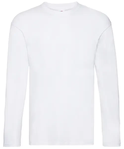 Fruit of the Loom Original Long Sleeve T White