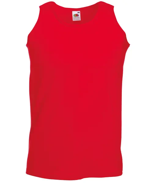 Fruit of the Loom Valueweight Athletic Vest Red