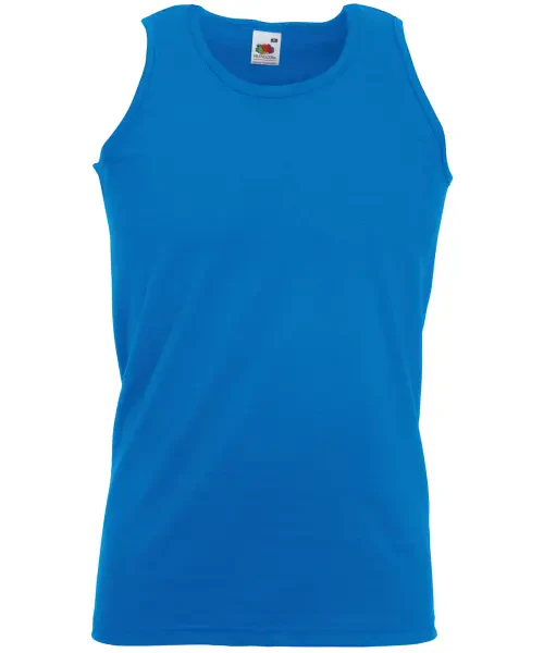 Fruit of the Loom Valueweight Athletic Vest Royal Blue