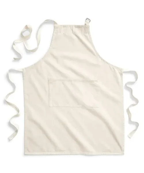 Westford Mill Fairtrade Cotton Adult Craft Apron Natural One Size