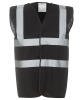 Yoko Hi-Vis 2 Band and Braces Waistcoat (HVW100) Black