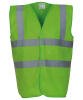 Yoko Hi-Vis 2 Band and Braces Waistcoat (HVW100) Lime