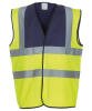 Yoko Hi-Vis 2 Band and Braces Waistcoat (HVW100) Navy/Yellow