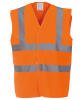 Yoko Hi-Vis 2 Band and Braces Waistcoat (HVW100) Orange