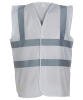 Yoko Hi-Vis 2 Band and Braces Waistcoat (HVW100) White