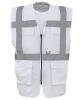 Yoko Multifunctional Executive Hi-Vis Waistcoat (HVW801) White