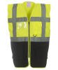 Yoko Multifunctional Executive Hi-Vis Waistcoat (HVW801) Yellow/Black