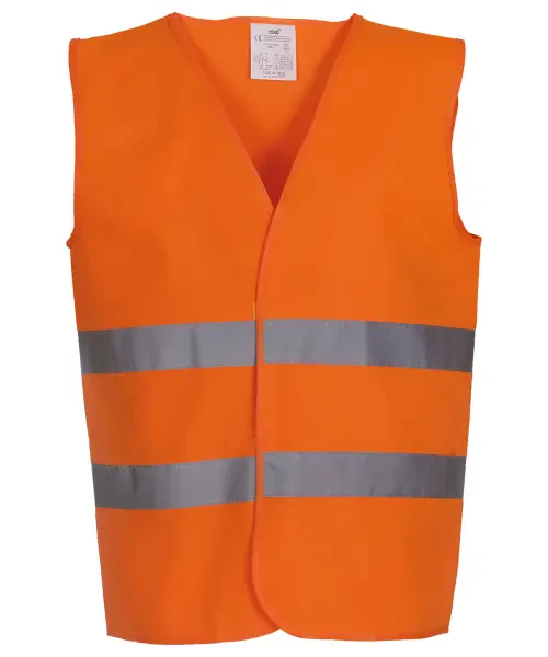 Yoko Hi-Vis 2-Band Waistcoat (HVW102) Orange