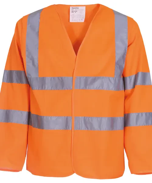 Yoko Hi-Vis Long Sleeve Waistcoat (HVJ200) Orange