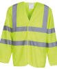 Yoko Hi-Vis Long Sleeve Waistcoat (HVJ200) Yellow