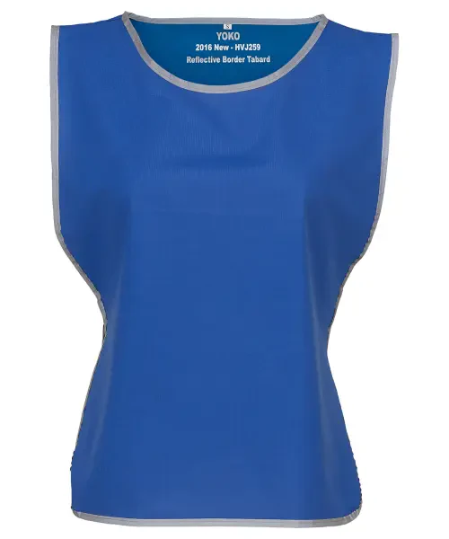 Yoko Hi-Vis Reflective Border Tabard (HVJ259) Royal Blue