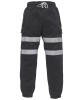 Yoko Hi-Vis Jogging Pants (HV016T) Black