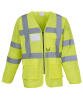 Yoko Hi-Vis Executive Long Sleeve Waistcoat (HVJ800) Yellow