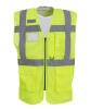 Yoko Hi-Vis Top Cool Open-Mesh Executive Waistcoat (HVW820) Yellow