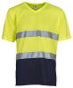 Yoko Hi-Vis Top Cool Super Light V-Neck T-Shirt (HVJ910) Yellow/Navy